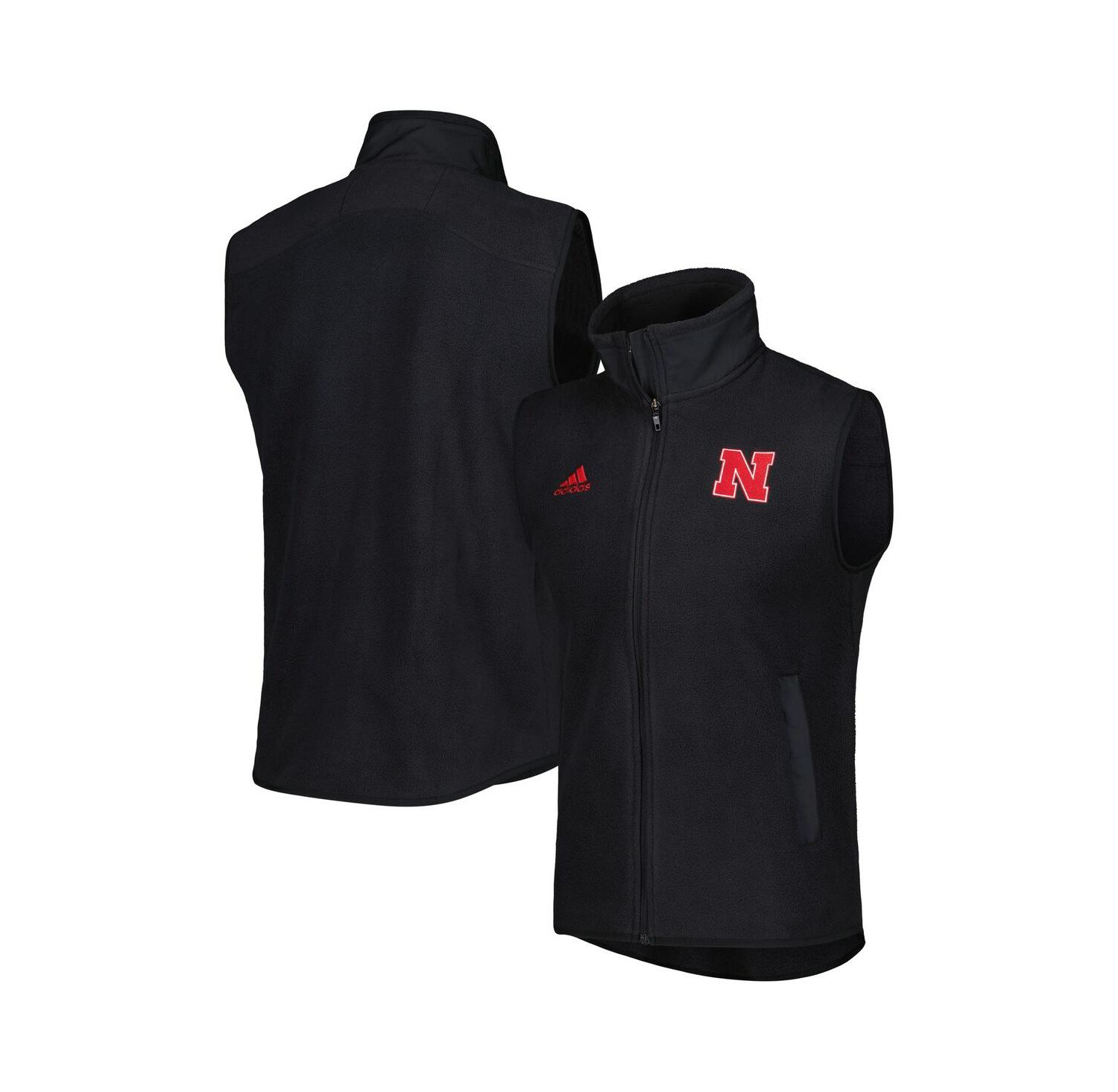 Men's Black Nebraska Huskers Full-Zip Vest