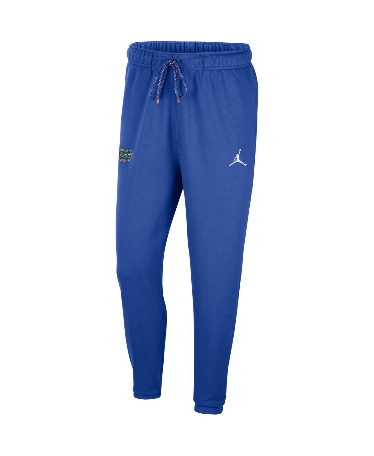 Shop Jordan Men's  Royal Florida Gators Logo Travel Fleece Pants
