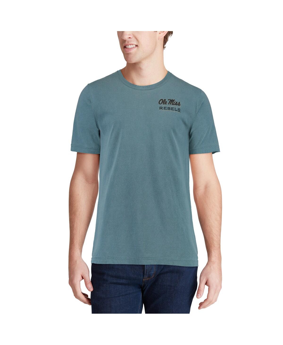 Image One Blue Ole Miss Rebels State Scenery Comfort Colors T-shirt In Blue
