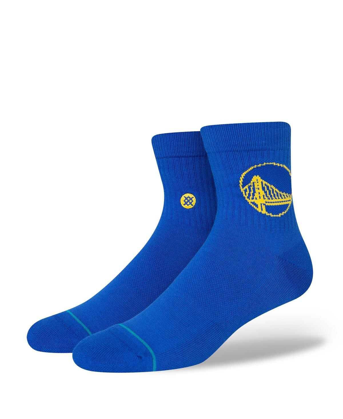 Stance Men's  Golden State Warriors Logo Quarter Socks In Royal
