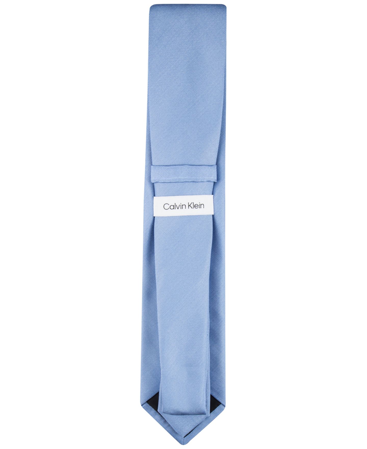 Мужской галстук Calvin Klein Solid Tie, цвет: Светлый синий — фото 3