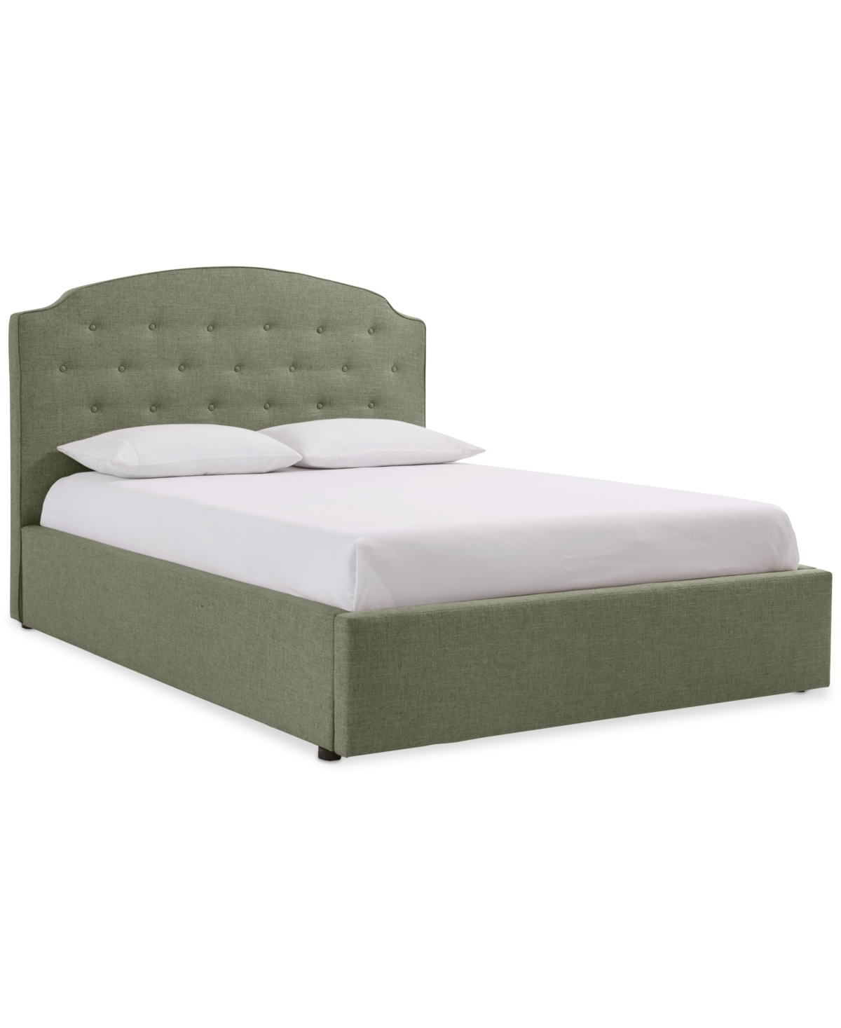 Furniture Aminah Queen Upholstered Storage Bed In Sage