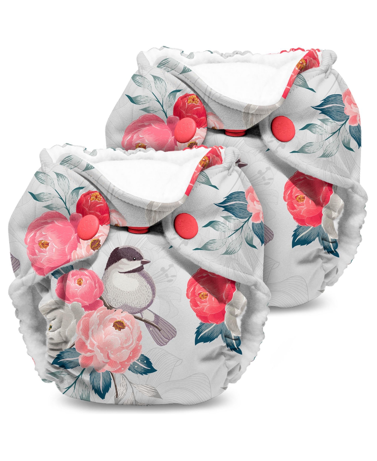 Kanga Care Lil Joey Newborn All In One Aio Cloth Diaper (2pk) In Lily