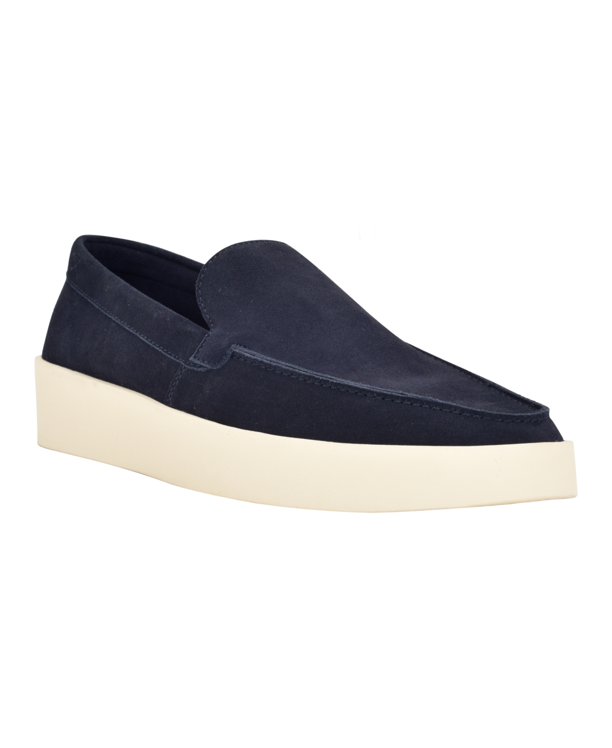 Calvin Klein Men's Carch Casual Slip-on Loafers Men's Shoes In Navy Suede