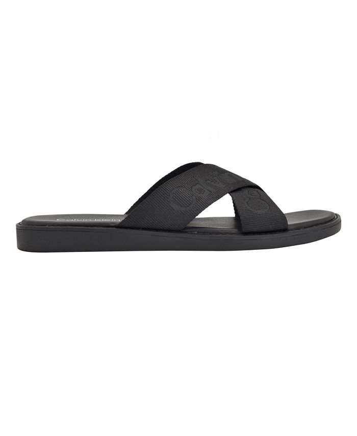 Calvin Klein Men's Evano Casual Slip-On Sandals - Macy's