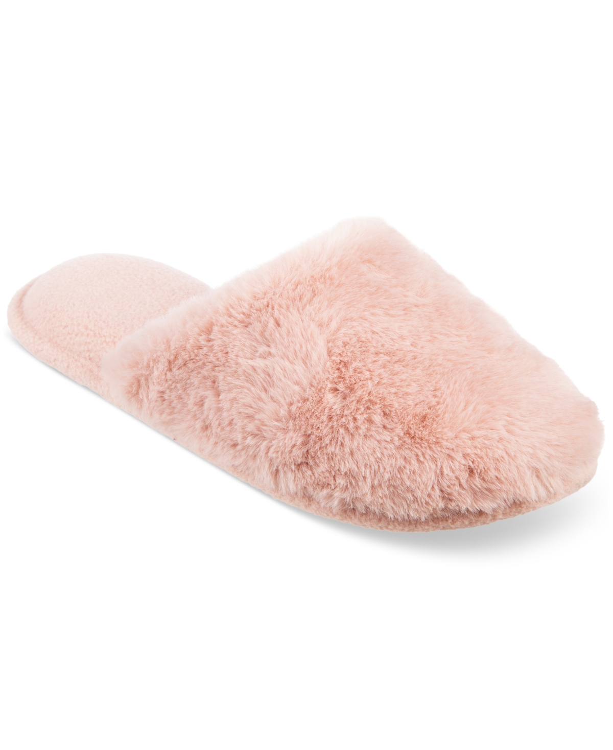 Isotoner Signature Women's Faux-fur Laurel Clog Slippers In Pink Pearl