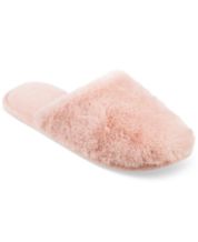 Women's Paris Crossband Faux Fur Slippers - Stars Above™ Blush S