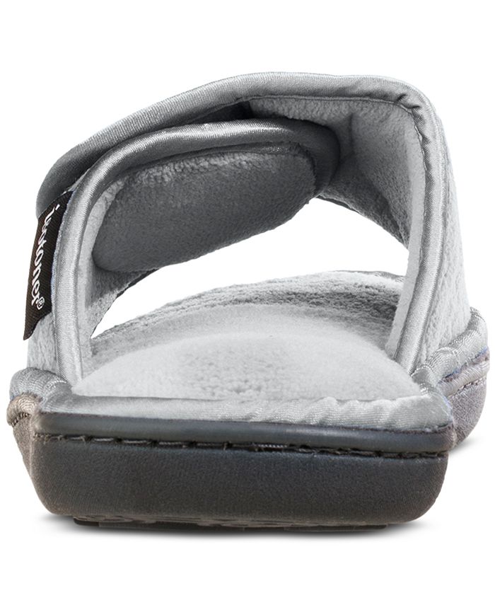 Isotoner Signature Women's Quilted Memory Foam Microterry and Satin