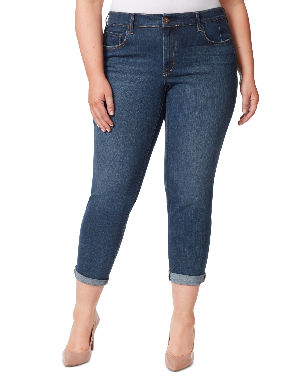 Jessica Simpson Trendy Plus Size Mika Best Friend Skinny Jeans