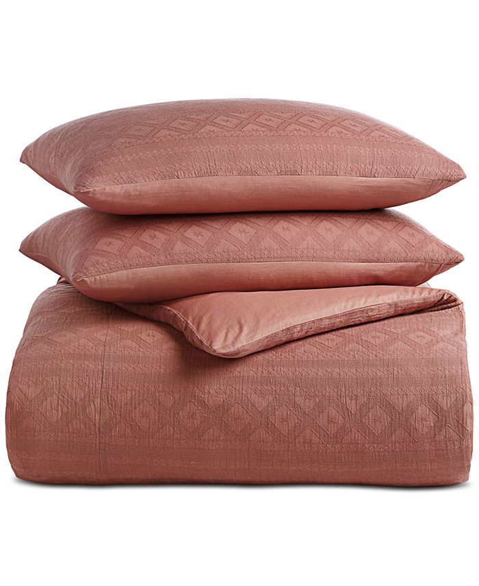 Oake Taos Stripe 2Pc. Duvet Cover Set, Twin, Created for Macy's