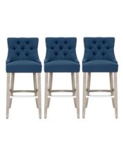 Blue fabric bar 2025 stools