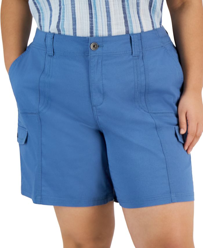 Style & Co Plus Size ComfortWaist Cargo Shorts, Created for Macy's