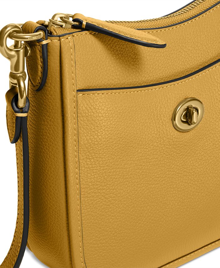 COACH Pebble Leather Chaise Crossbody 19 Macy's