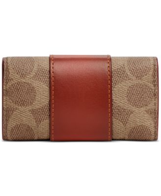キーケース COACH 6 Ring Key Case CI210 COACH Coated Canvas Signature 6 Ring Key Case - Macy's