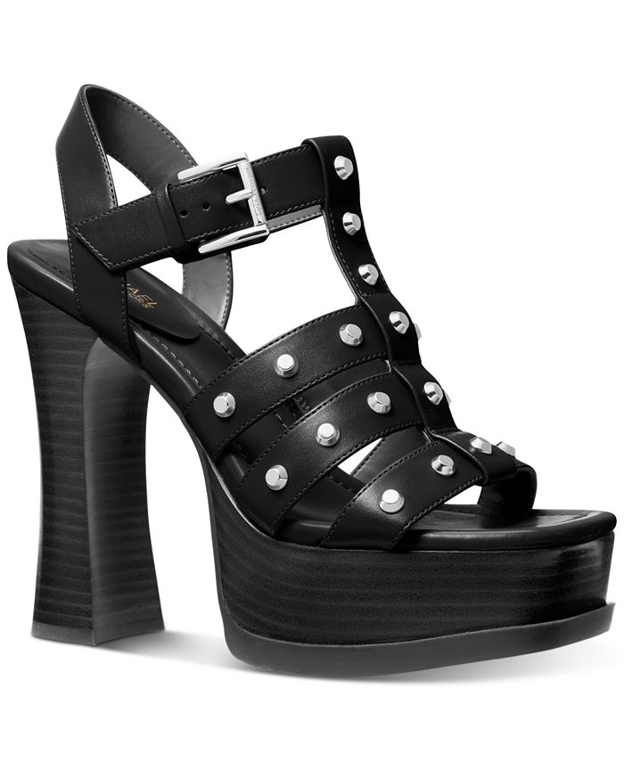 Michael Kors Women's Jagger Studded Strappy Platform Sandals & Reviews -  Sandals - Shoes - Macy's
