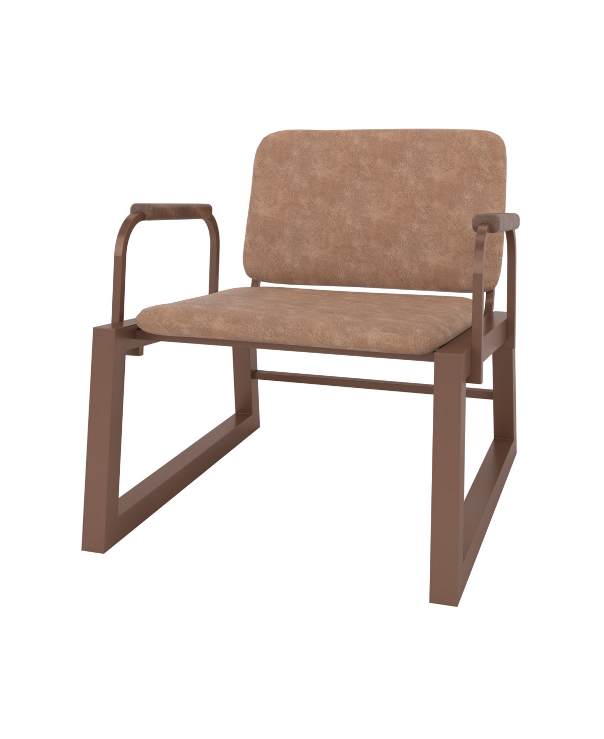 Manhattan Comfort Whythe Low Accent Chair 1.0 In Corten