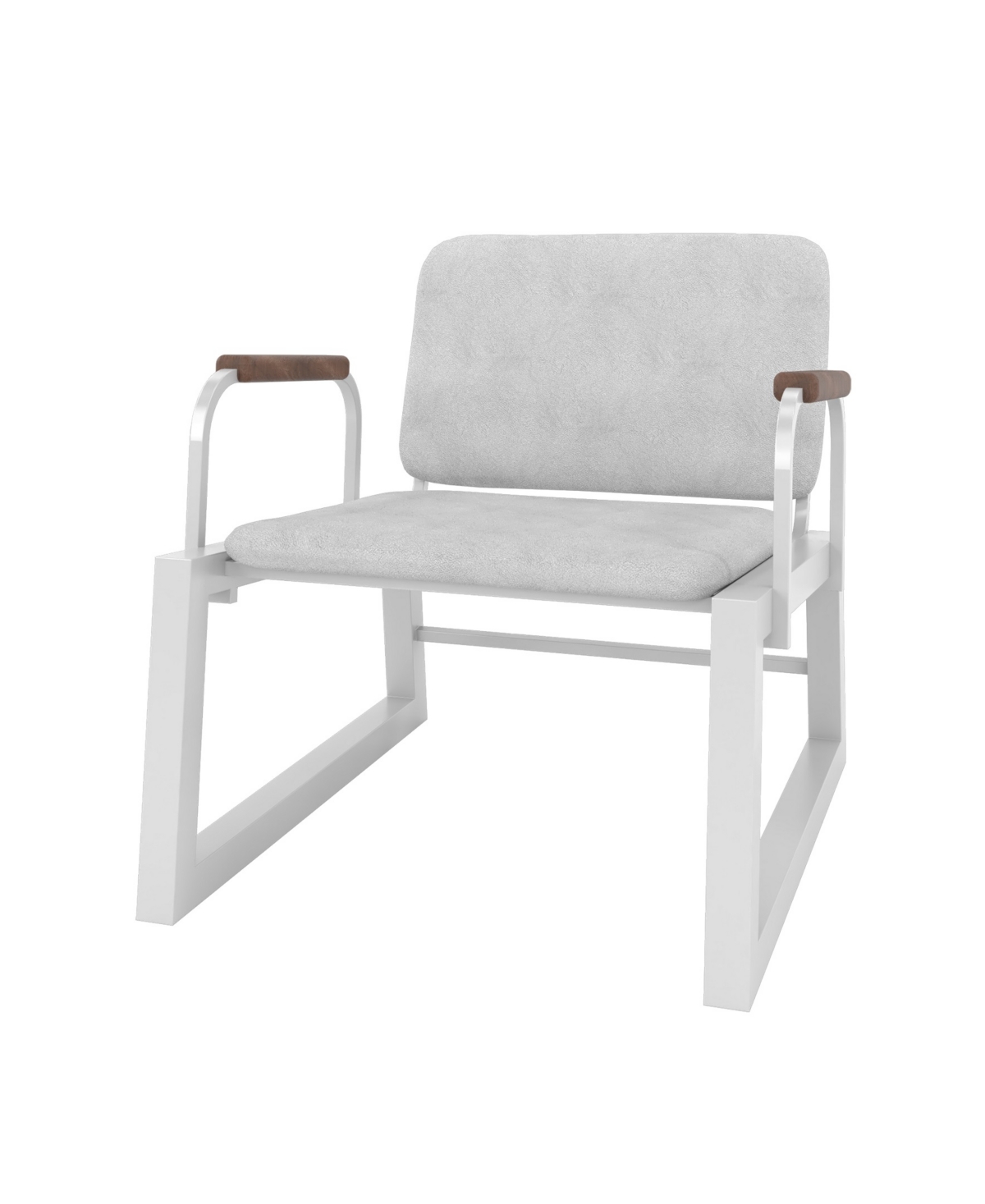 Manhattan Comfort Whythe Low Accent Chair 1.0 In White