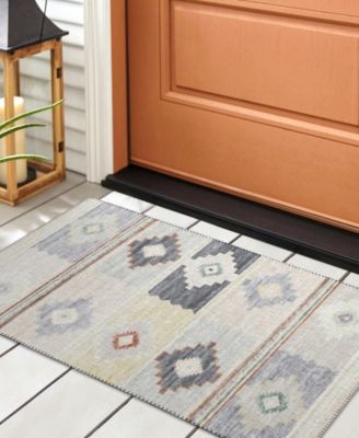 Phoenix Washable PH1 1'8" x 2'6" Area Rug