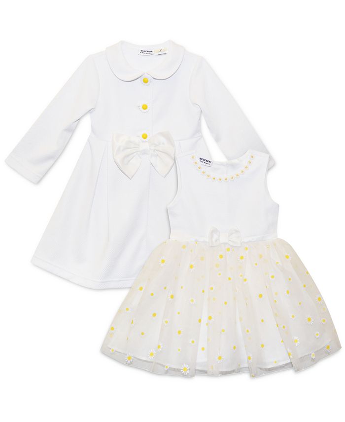 Blueberi Boulevard Baby Girls Daisy Dress and Coat, 2 Piece Set Macy's