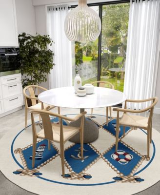 Harbor Washable HA6 8' x 8' Round Area Rug