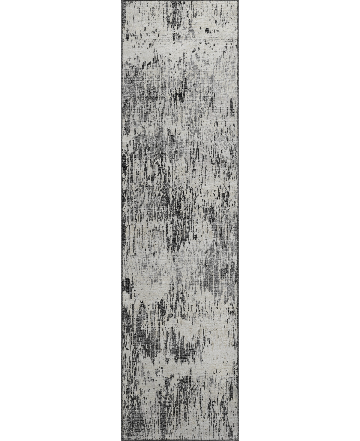 D Style Sandhurst Sdh1 2'3" X 7'6" Runner Area Rug In Charcoal