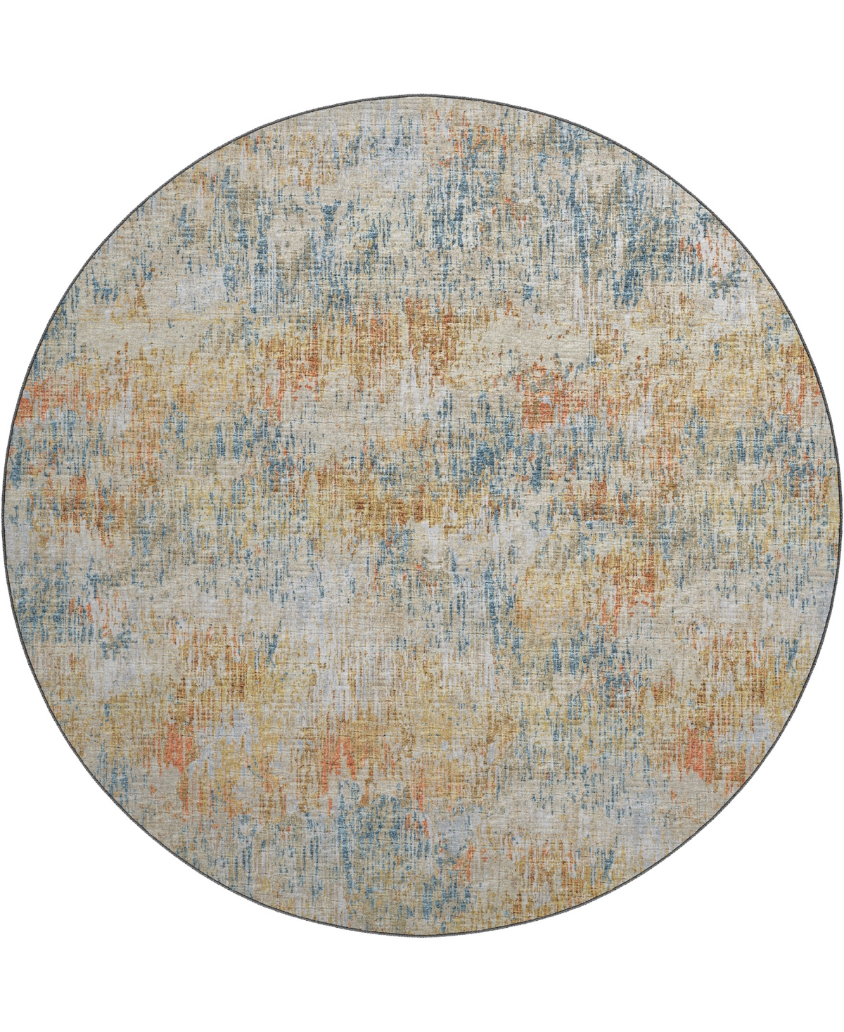 D Style Sandhurst Sdh1 8' X 8' Round Area Rug In Multi