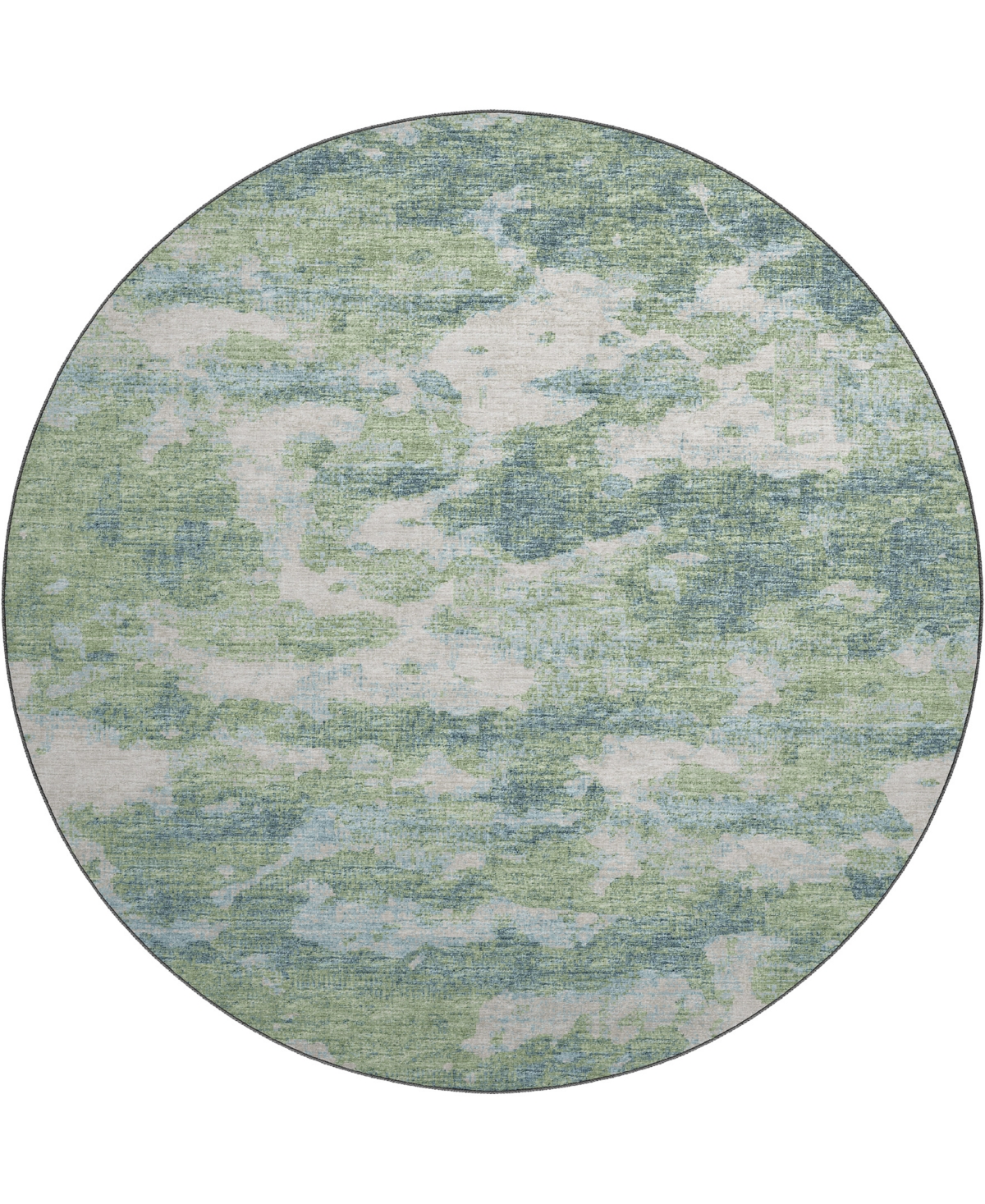 D Style Camberly Cm6 8' X 8' Round Area Rug In Green