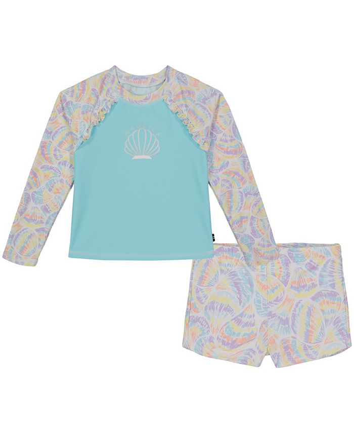 Nautica Baby Girl Long Sleeve Rash Guard Set 2 Piece Macy s