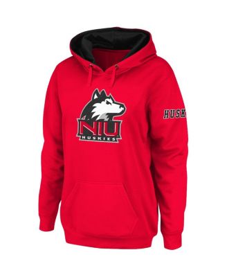 Women's Red Northern Illinois Huskies Big Logo Pullover Hoodie