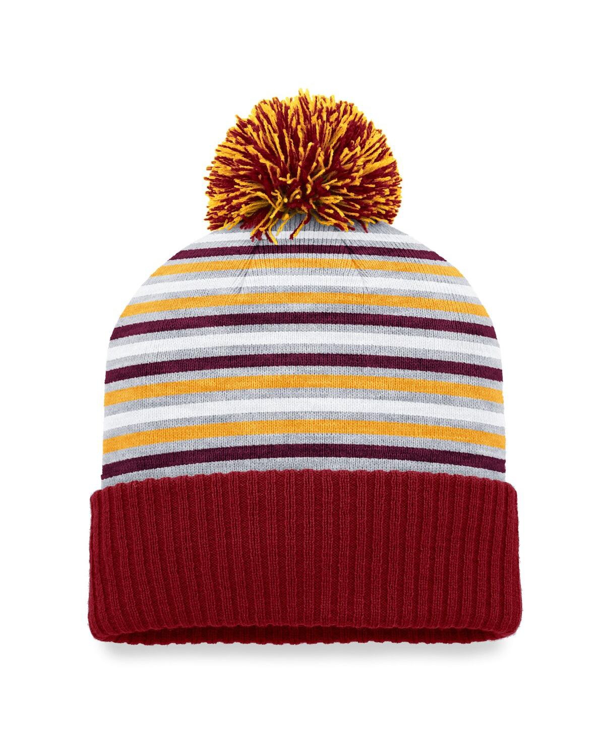 Shop Top Of The World Men's  Maroon Minnesota Golden Gophers Dash Cuffed Knit Hat With Pom