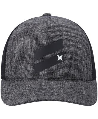 Men's Heathered Black Icon Slash Trucker Snapback Hat