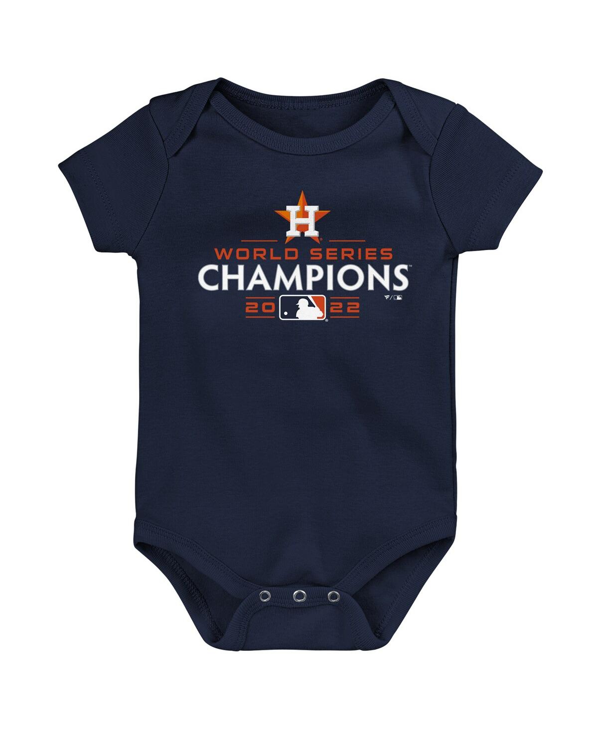 Shop Fanatics Infant Boys And Girls  Navy Houston Astros 2022 World Series Champions Logo Bodysuit