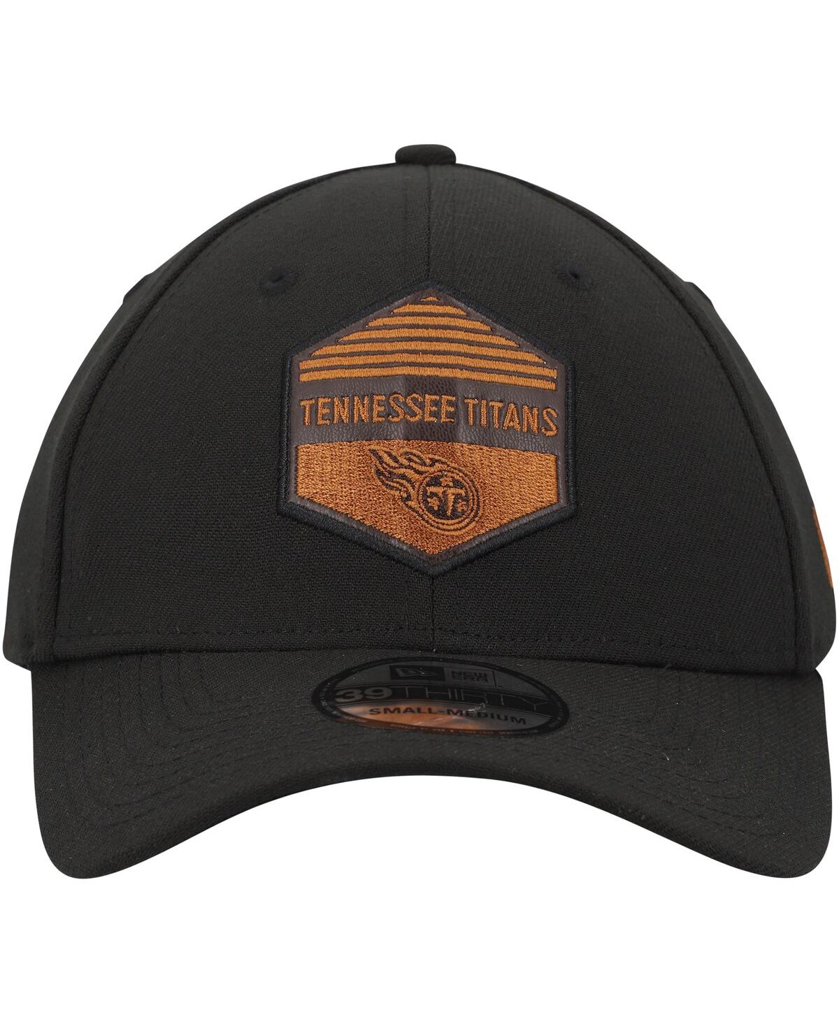 Men's New EraTennessee Titans Gulch 39Thirty Flex Hat - Black
