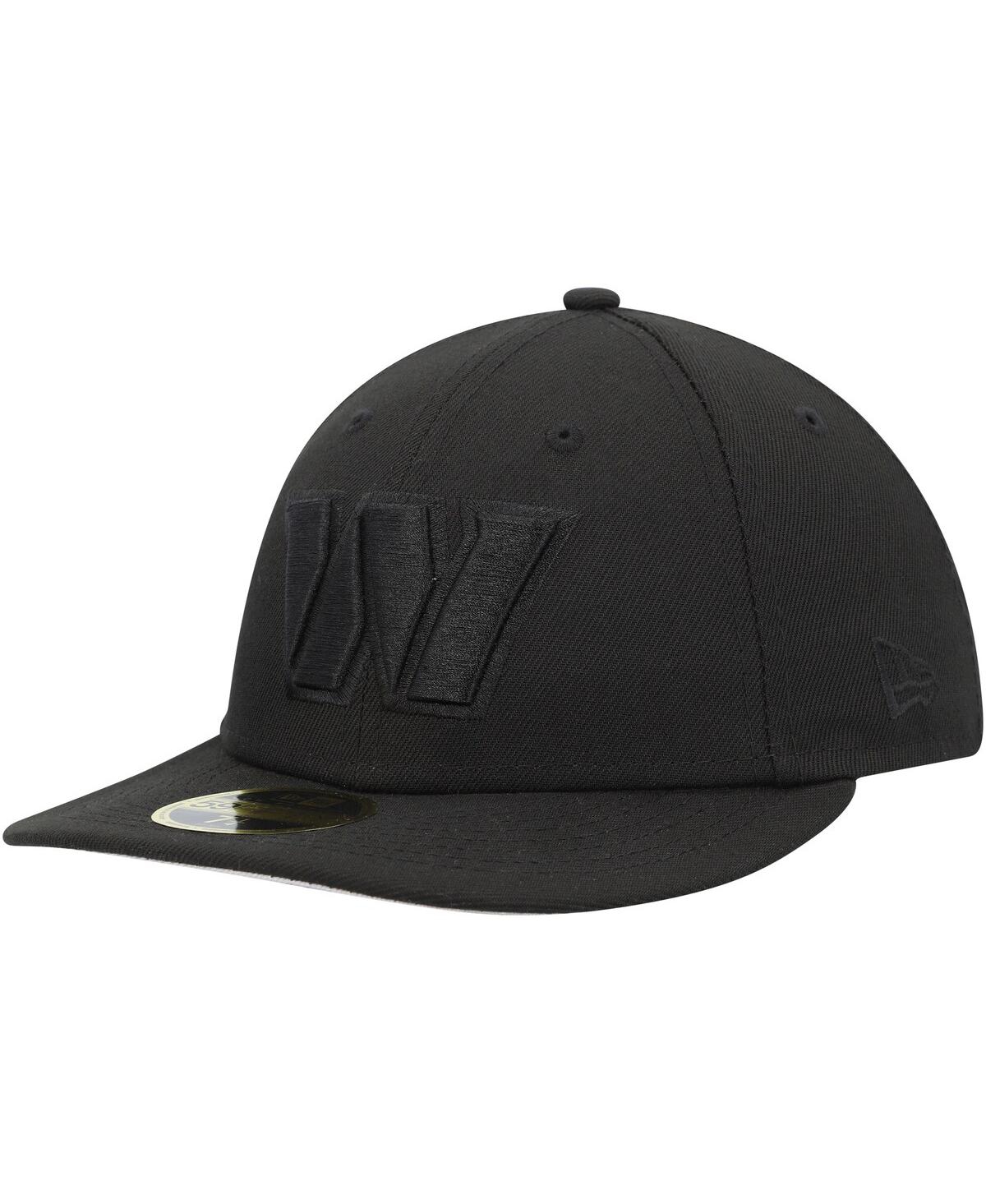 Men's New Era Washington CommandersOnIi Low Profile 59Fifty Fitted Hat - Black