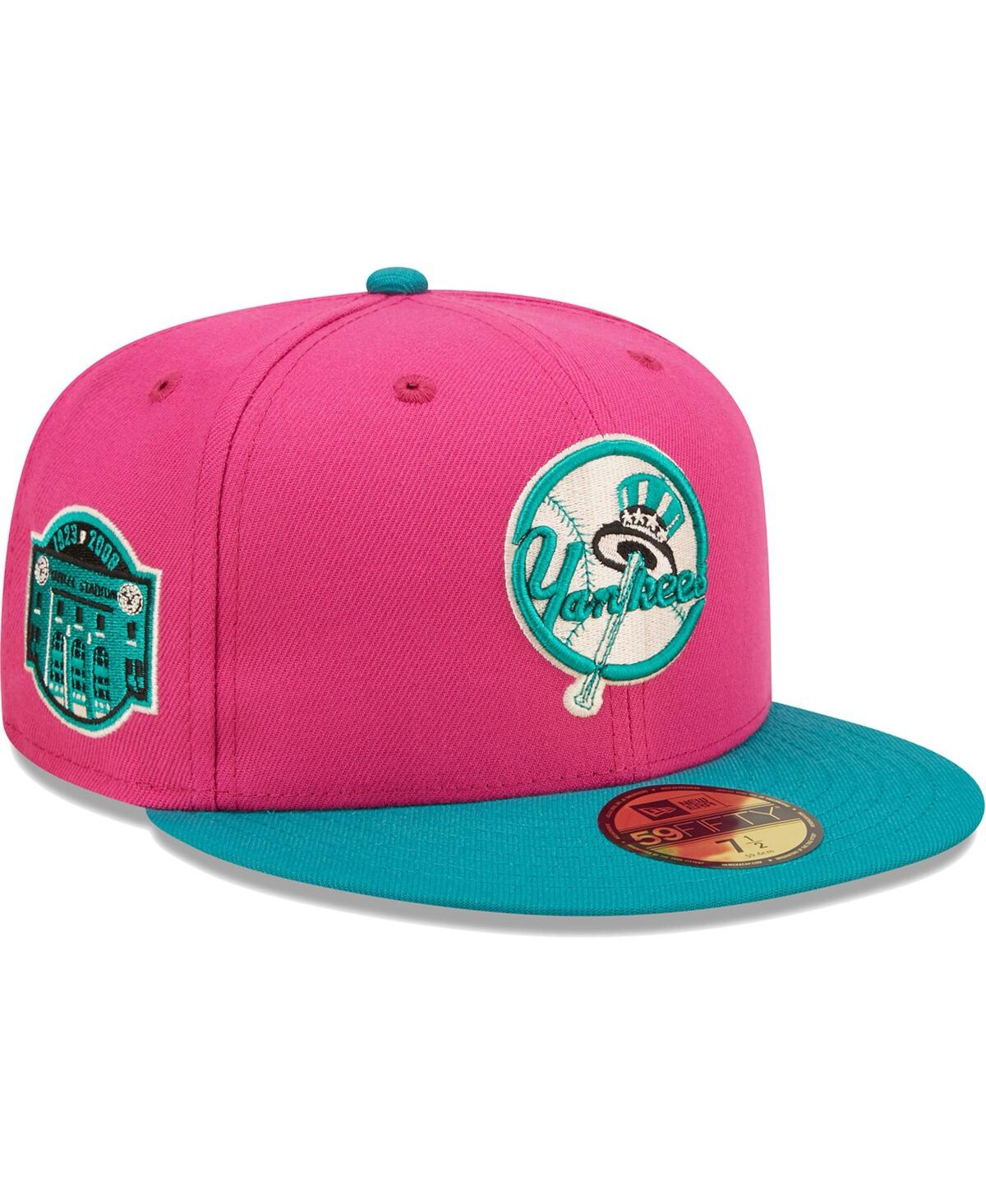 Shop New Era Men's  Pink, Green New York Yankees Cooperstown Collection Yankee Stadium Passion Forest 59fi In Pink,green