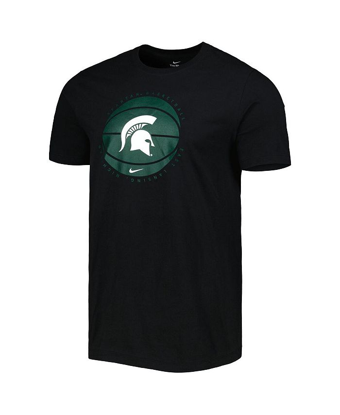 Nike Men's Black Michigan State Spartans Basketball Logo Tshirt Macy's