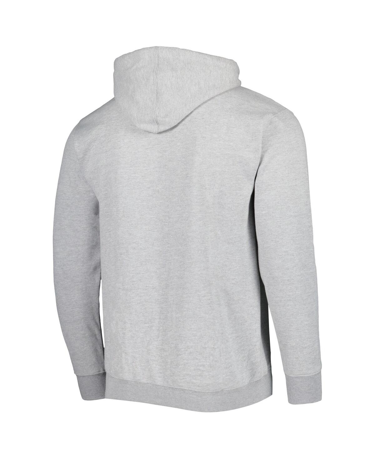 Shop Fanatics Men's  Heather Gray New York Knicks Wordmark French Terry Pullover Hoodie