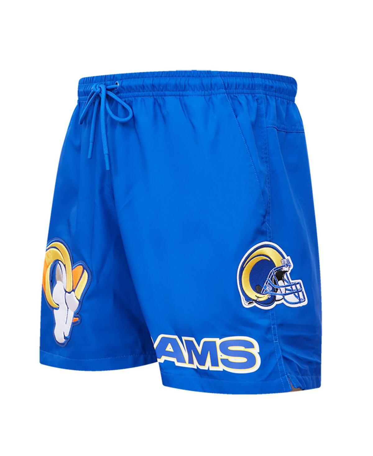 Shop Pro Standard Men's  Royal Los Angeles Rams Woven Shorts