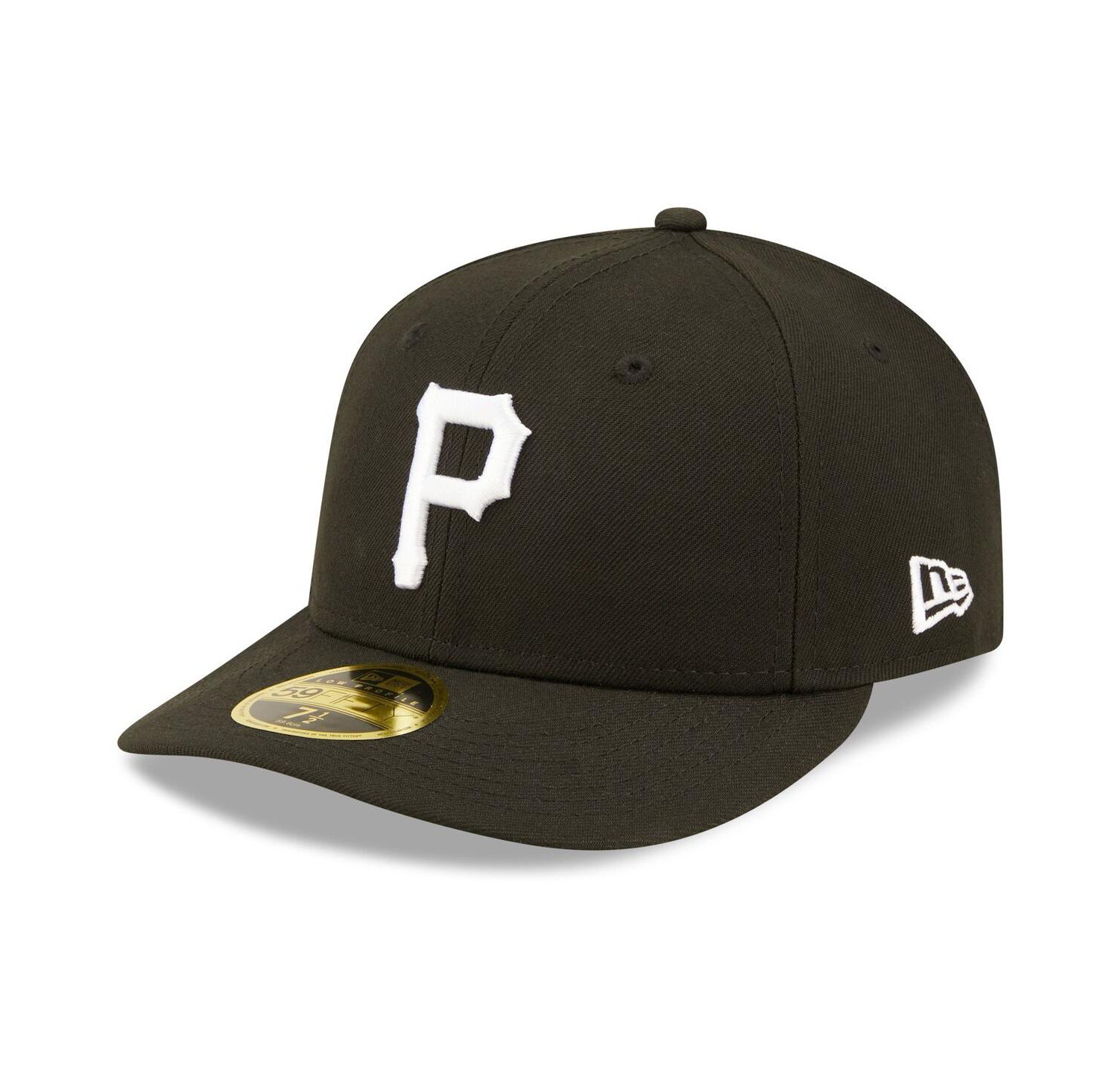 Men's Pittsburgh Pirates Black and White Low Profile 59FIFTY Fitted Hat
