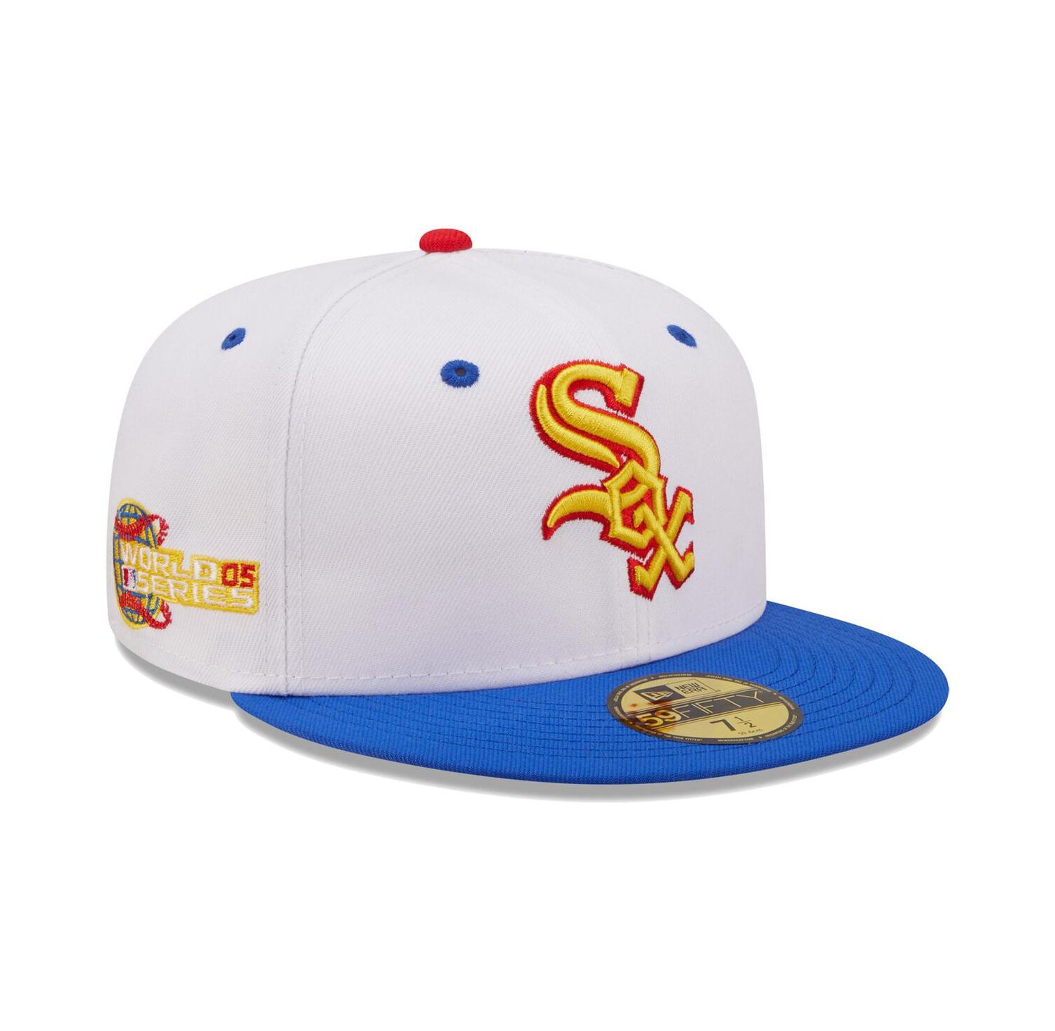 Men's White, Royal Chicago White Sox 2005 World Series Cherry Lolli 59Fifty Fitted Hat
