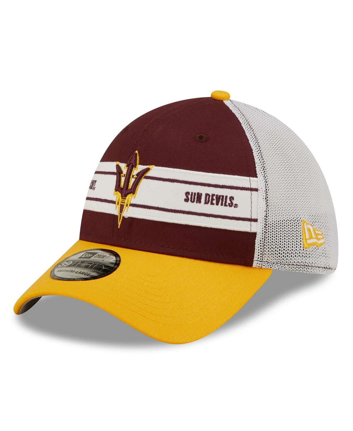 Men's New Era Gold Arizona State Sun Devils Banded 39THIRTY Flex Hat - Gold