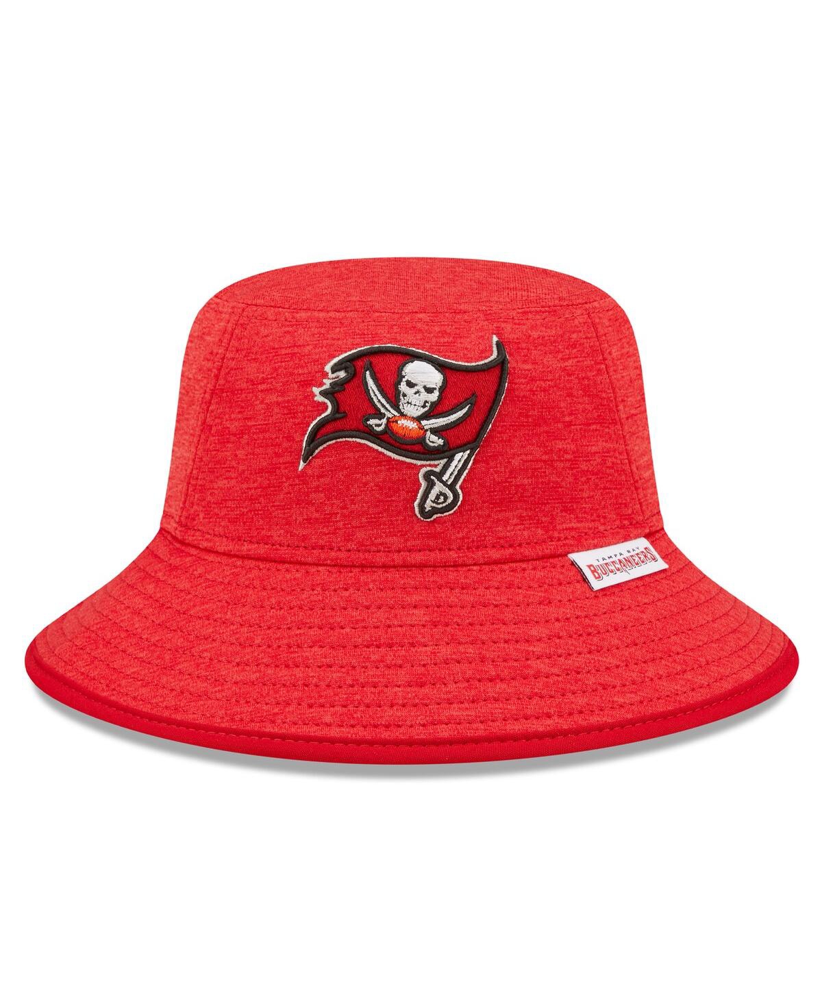 New Era Heather Red Tampa Bay Buccaneers Bucket Hat In Heather Red