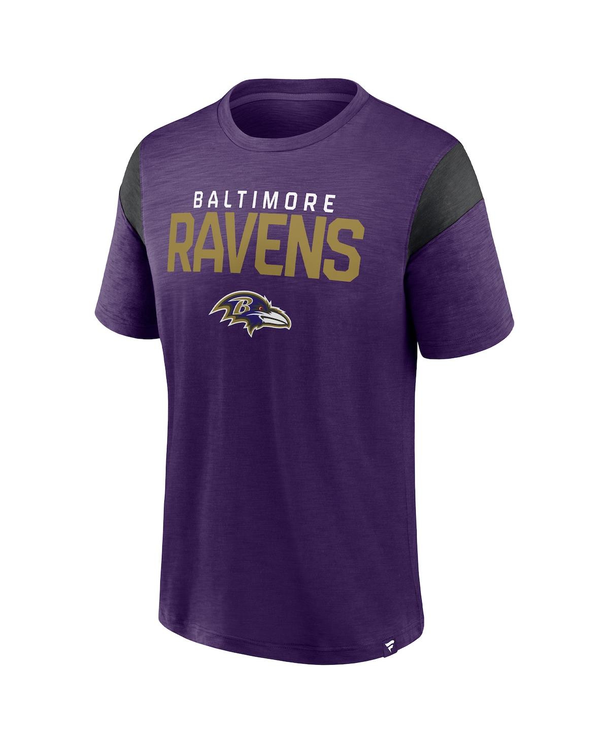 Shop Fanatics Men's  Purple Baltimore Ravens Home Stretch Team T-shirt
