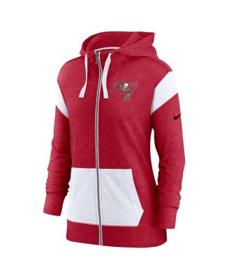Women's Red, White Tampa Bay Buccaneers Monaco Full-Zip Hoodie