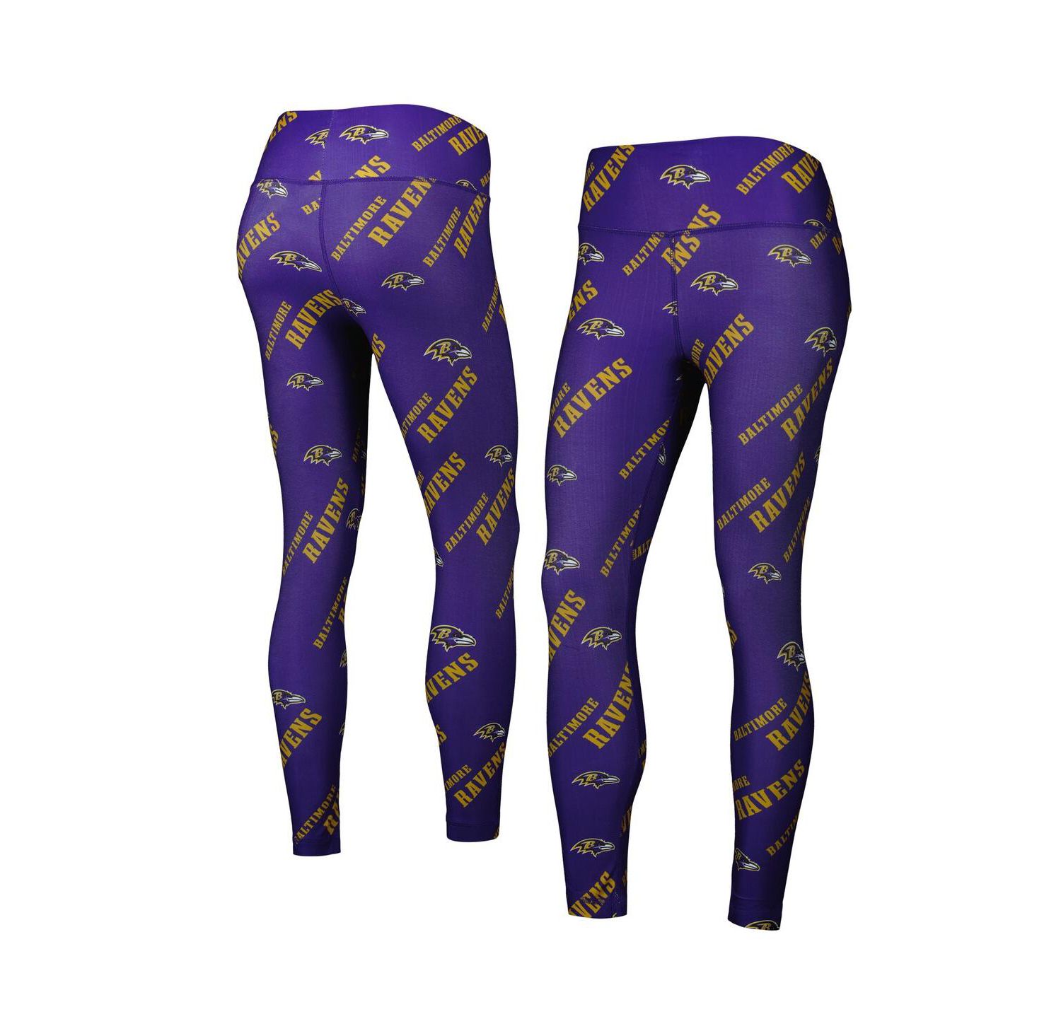 Women's Purple Baltimore Ravens Breakthrough Allover Print Leggings