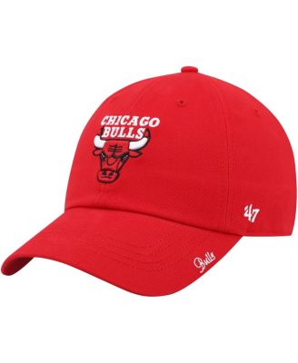 Women's Red Chicago Bulls Miata Clean Up Logo Adjustable Hat