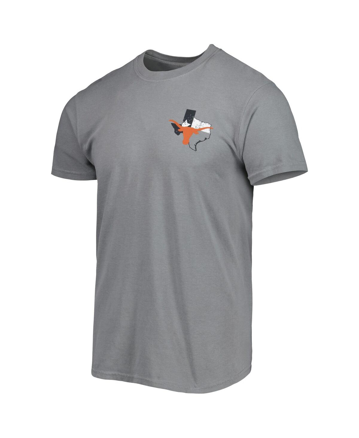 Shop Image One Men's Gray Texas Longhorns Hyperlocal State T-shirt