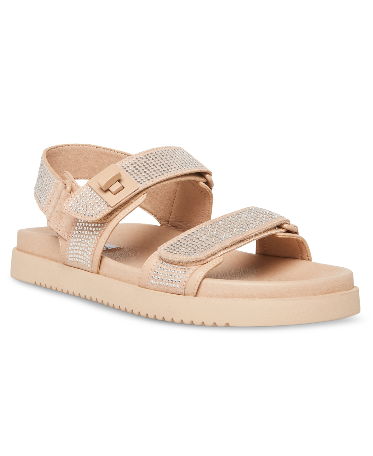 Rhinestone footbed sandals sales