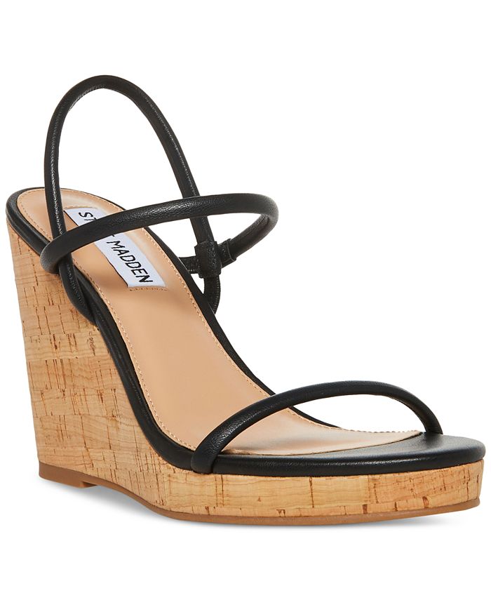 Steve Madden Women's Udell Strappy Platform Wedge Sandals - Macy's