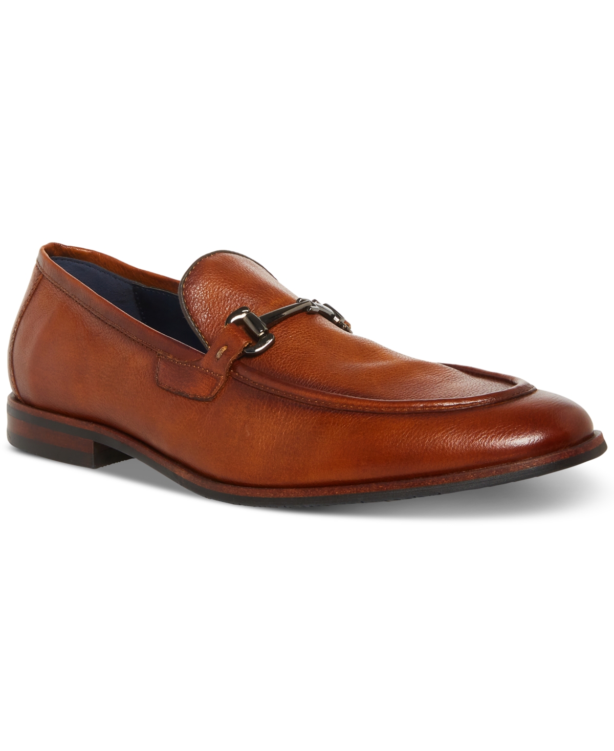 Shop Steve Madden Men's Caspin Bit Dress Loafer In Tan Leather